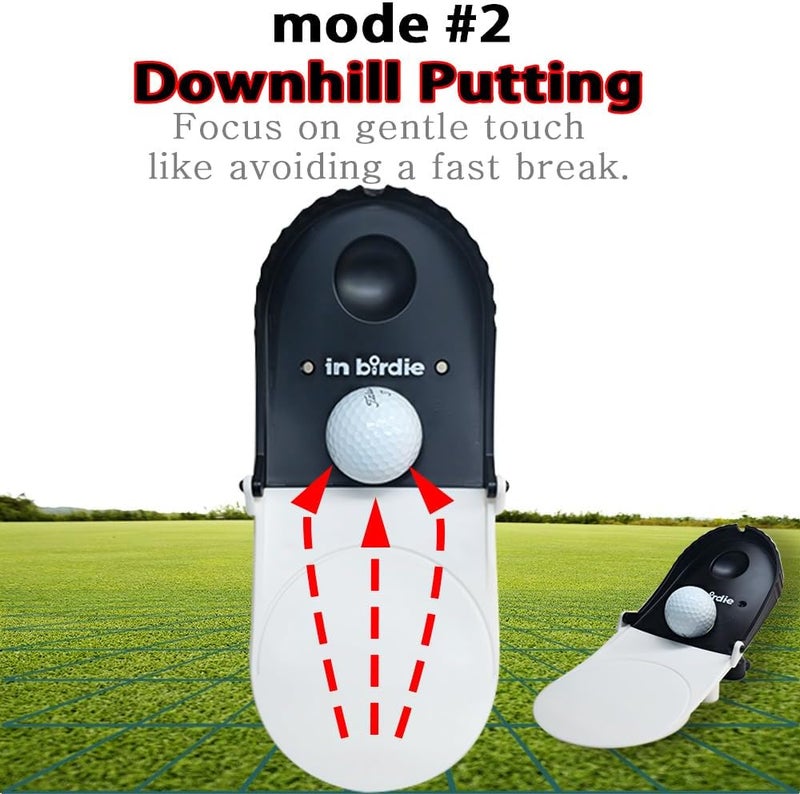 BIRDIE79 In birdie Putting Trainer – Indoor Golf Putting Aid with 3 Practice Modes (Uphill, Downhill, Straight) – Micro Target Design for Accuracy – Portable & Foldable Golf Training Equipment for Home, Office - Image 5